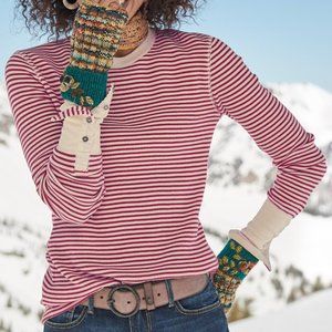 Sundance Waffle-Knit Striped Top